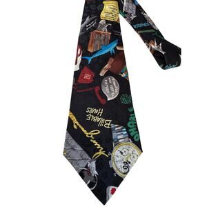 Vintage Nicole Miller | OS | 1992 novelty lawyer legal print 100% silk tie